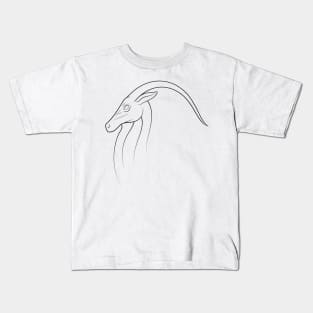 Ibex Lineart Kids T-Shirt